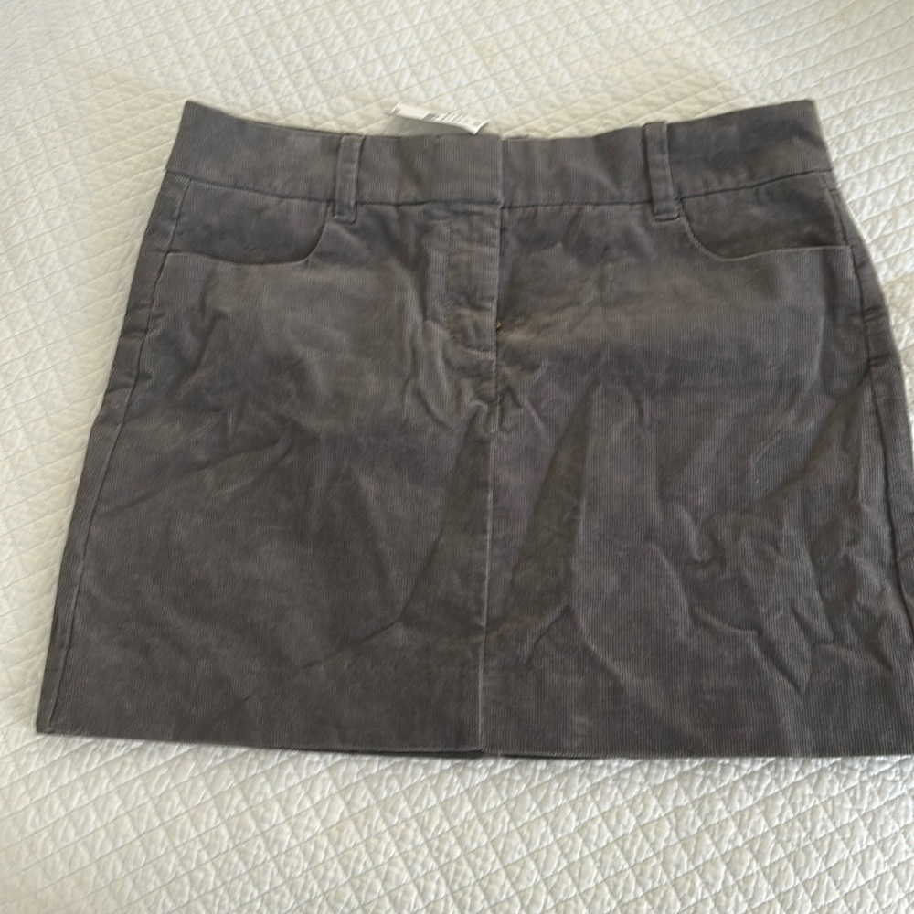 JCrew corduroy gray skirt